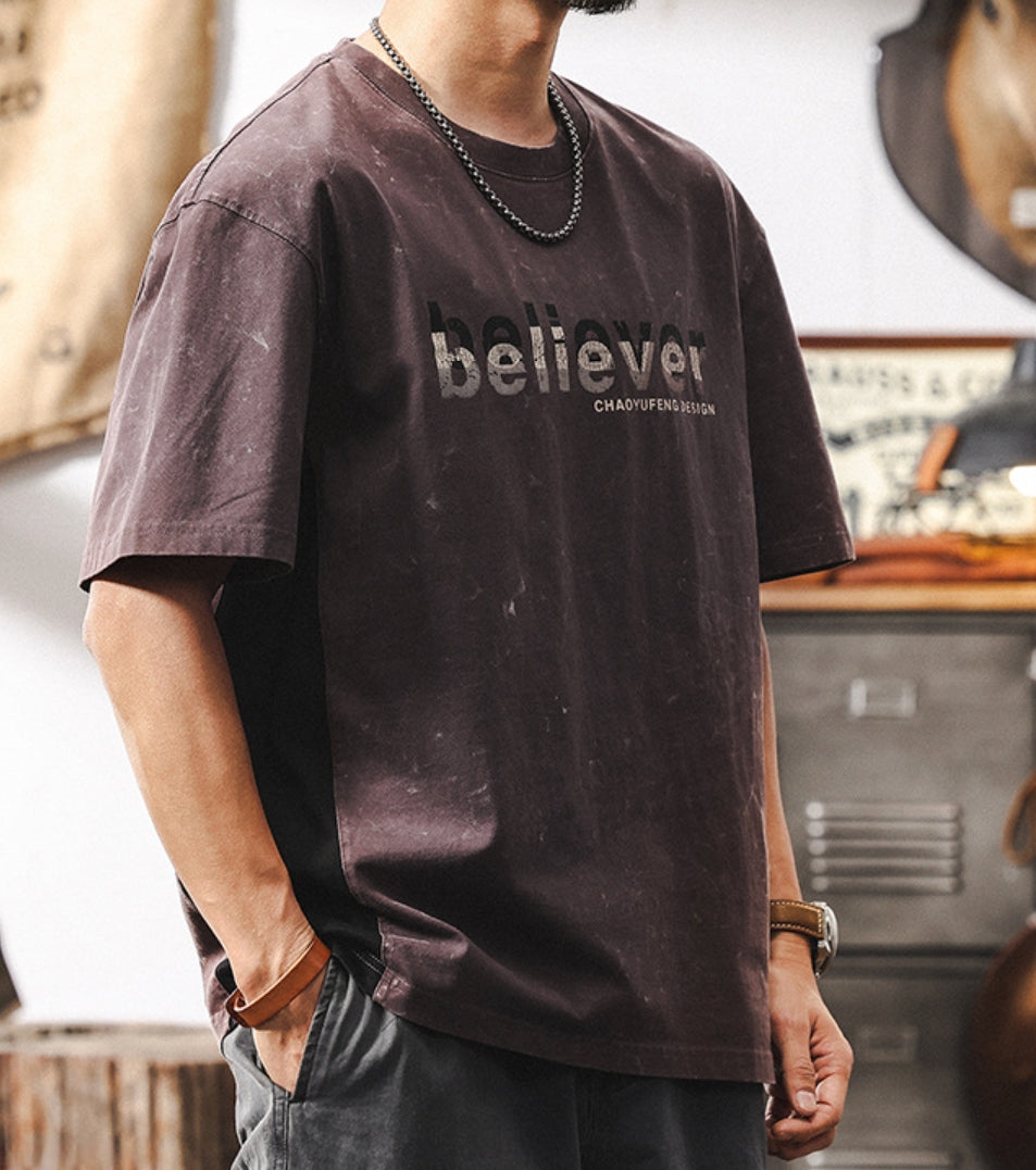 Vintage Washed "Believer" Tee