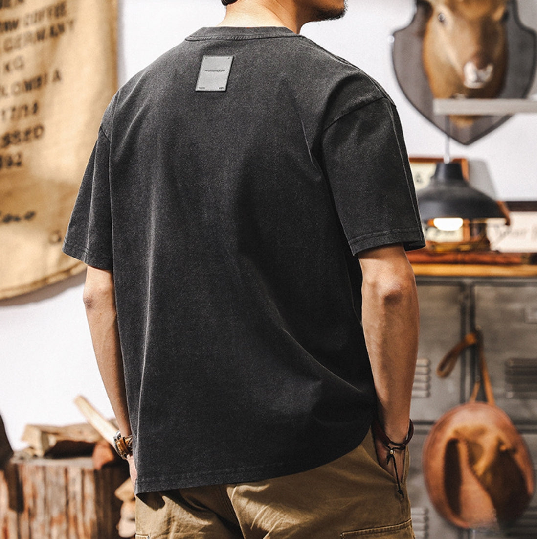 Urban Edge Camo Pocket Midnight Tee