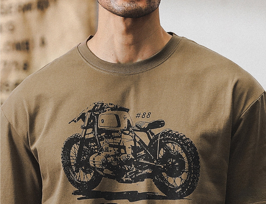 Vintage Moto Rider Tee