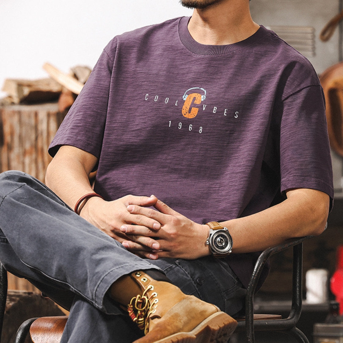 Vintage Chill Oversized Tee