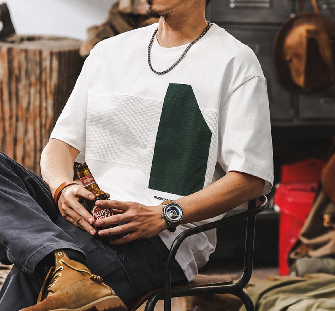 Asymmetry Patchwork Tee