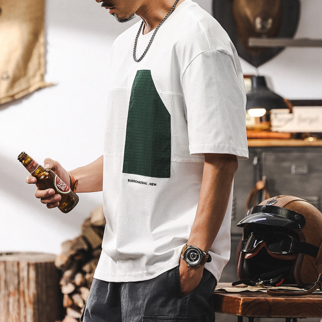 Asymmetry Patchwork Tee