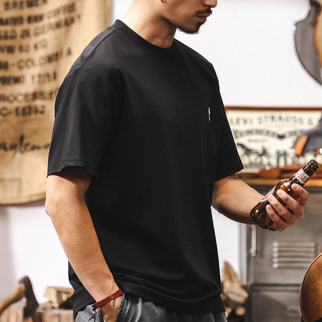 Minimalist Black Oversized Tee