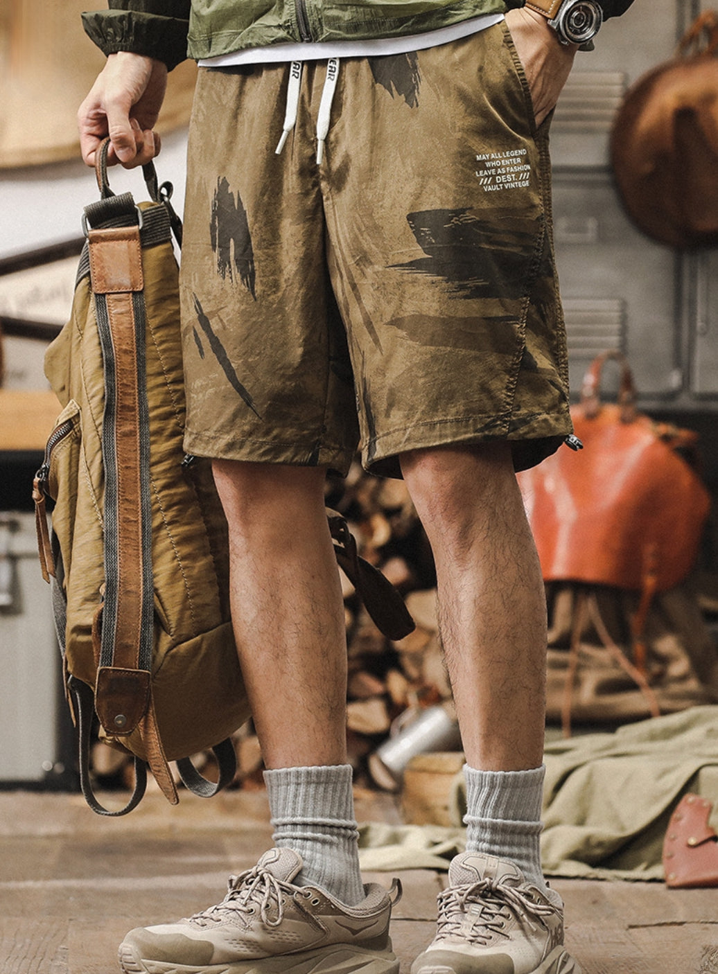 Desert Echo Utility Shorts - 907455661932_CAMEL