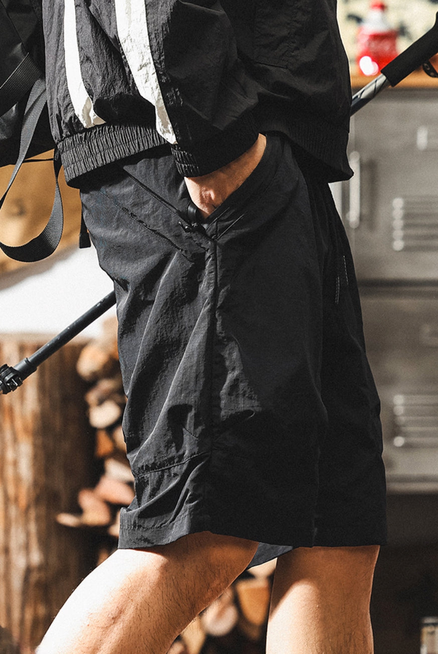 SummitFlex Lightweight Quick Drying Cargo Shorts – Midnight Black - K202504161341_BLACK