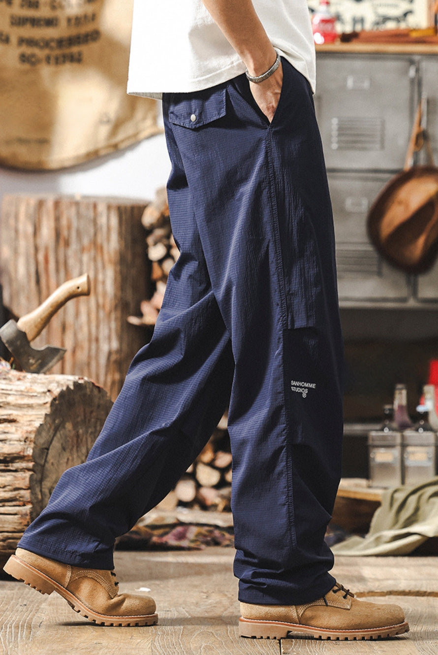 Quick-Drying Navy Paratrooper Pants