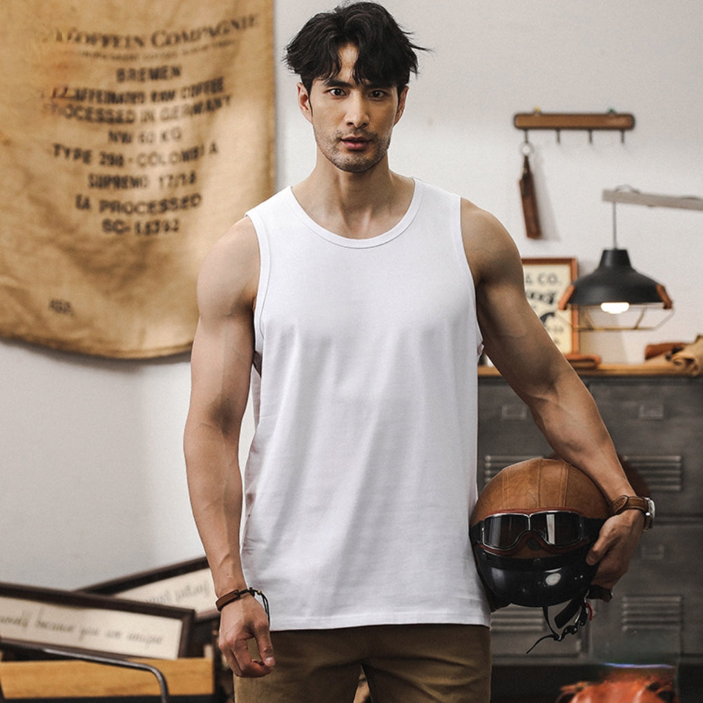 White Sleeveless Tank