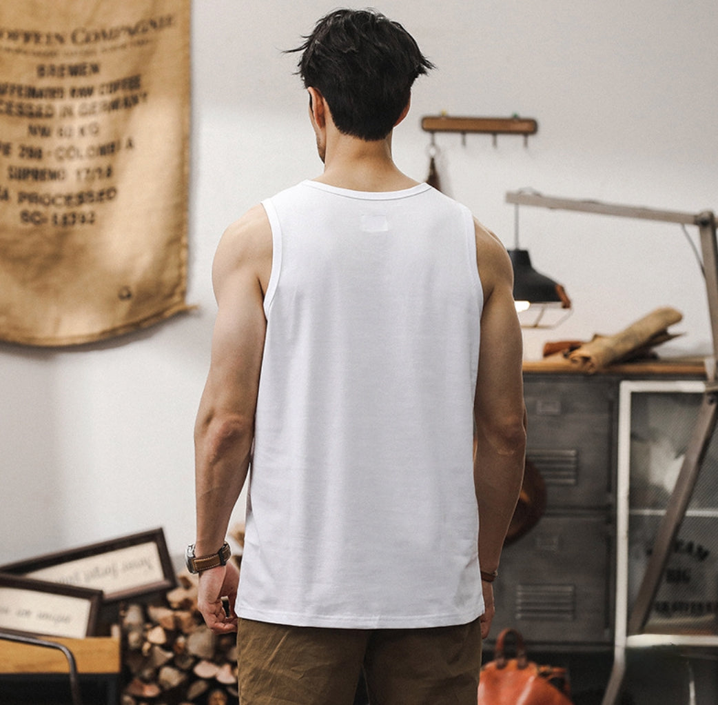White Sleeveless Tank