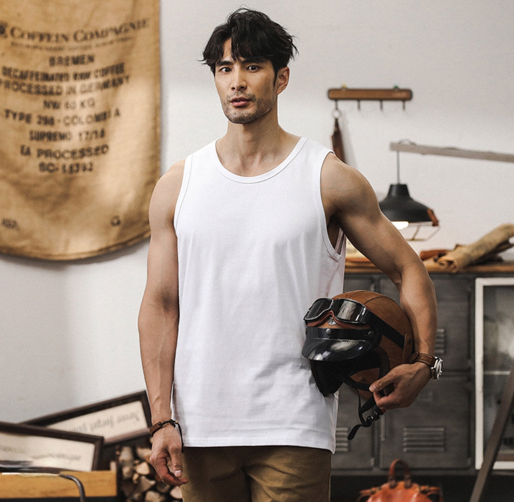 White Sleeveless Tank