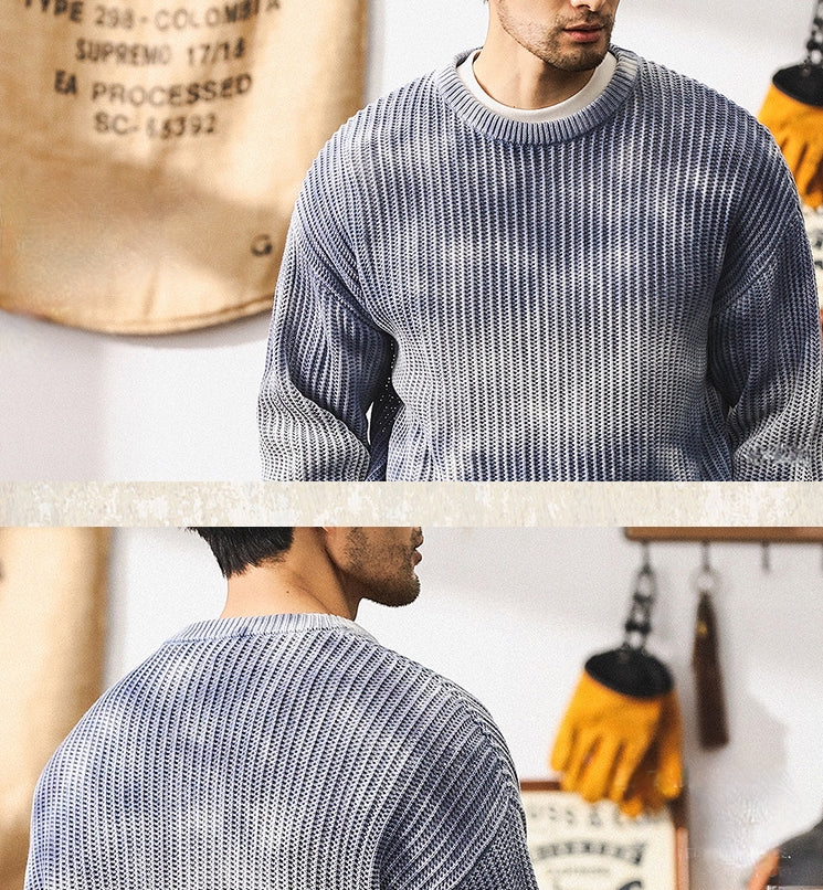 Glacier Knit Sweater - C202403161923_BLUE