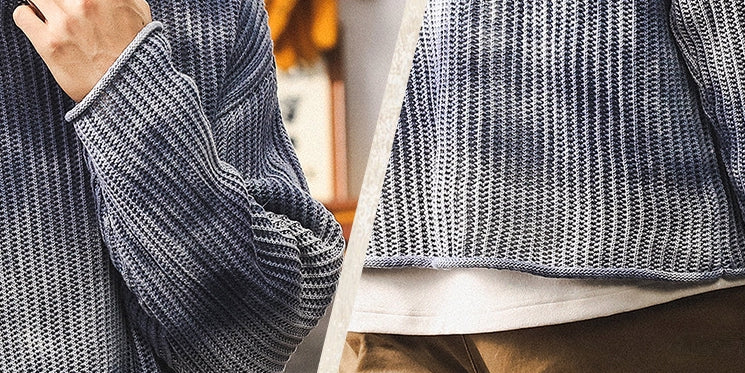 Glacier Knit Sweater - C202403161923_BLUE