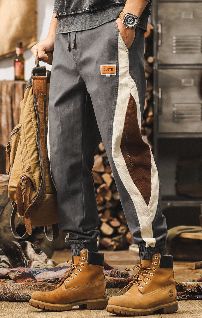 Savanna Stripe Joggers - X202410111636_GREY