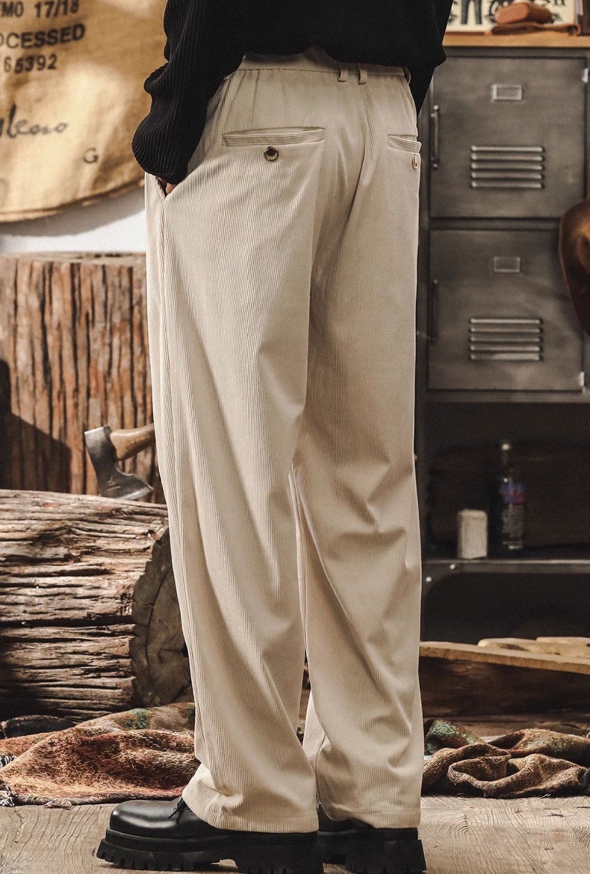 Alpine Drift Corduroy Pants - J202410061849_APRICOT