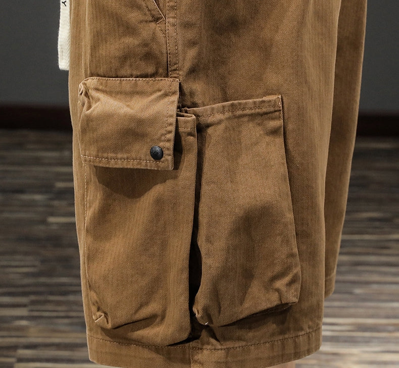Outdoor Utility Cargo Shorts - QJN-23130-0717A_BRO