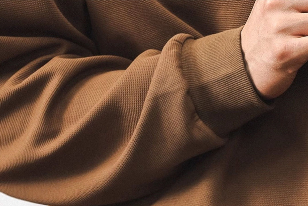 Rugged Winter Henley T Shirt - C2024090716_KHAKI