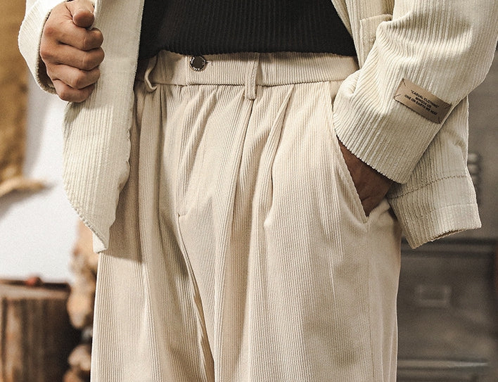 Alpine Drift Corduroy Pants - J202410061849_APRICOT