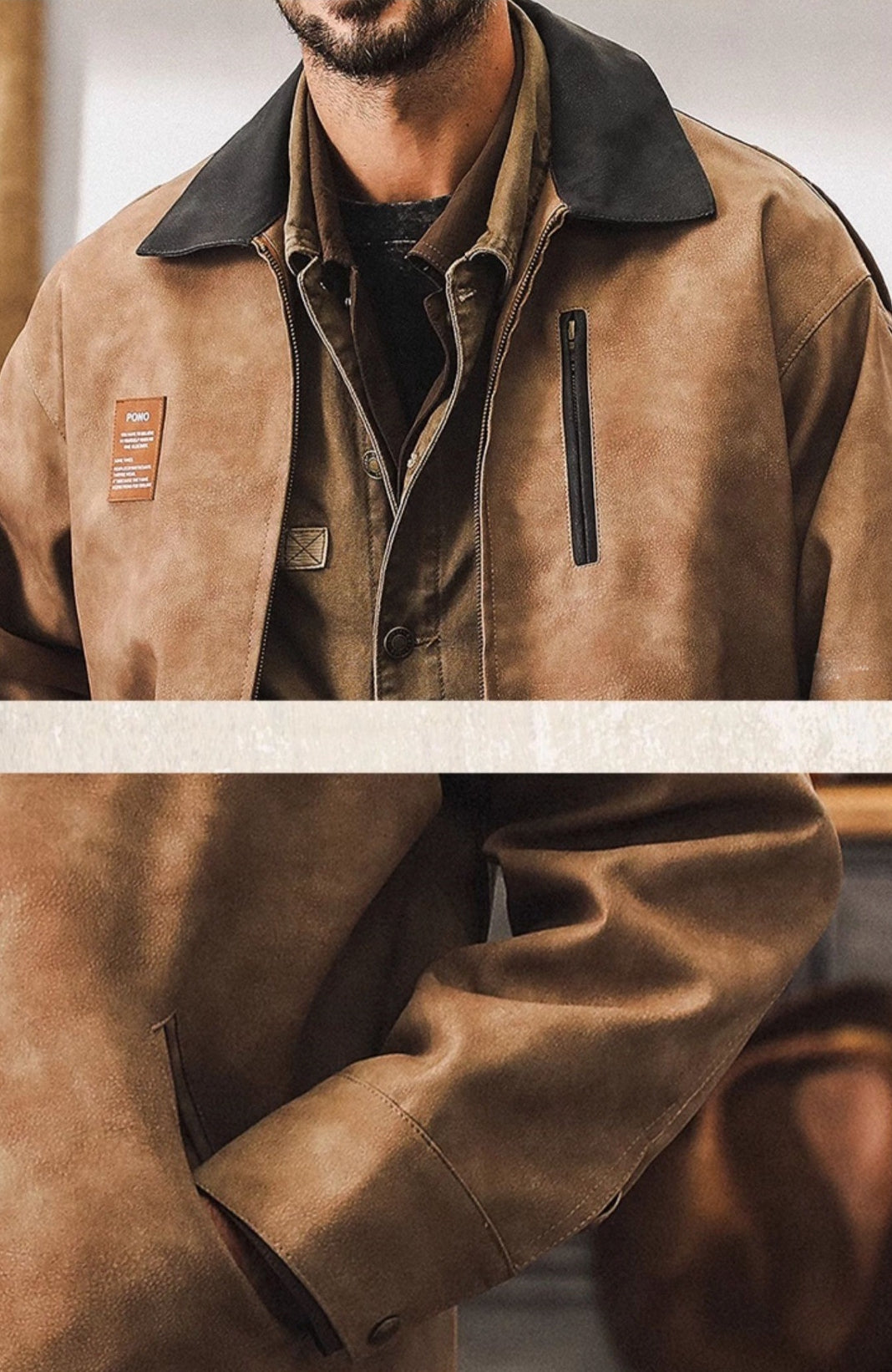 Ash & Amber Jacket - J202410081653_KHAKI – T.H.E.N.D : Rugged Luxury Ash & Amber Jacket - J202410081653_KHAKI – T.H.E.N.D : Rugged Luxury