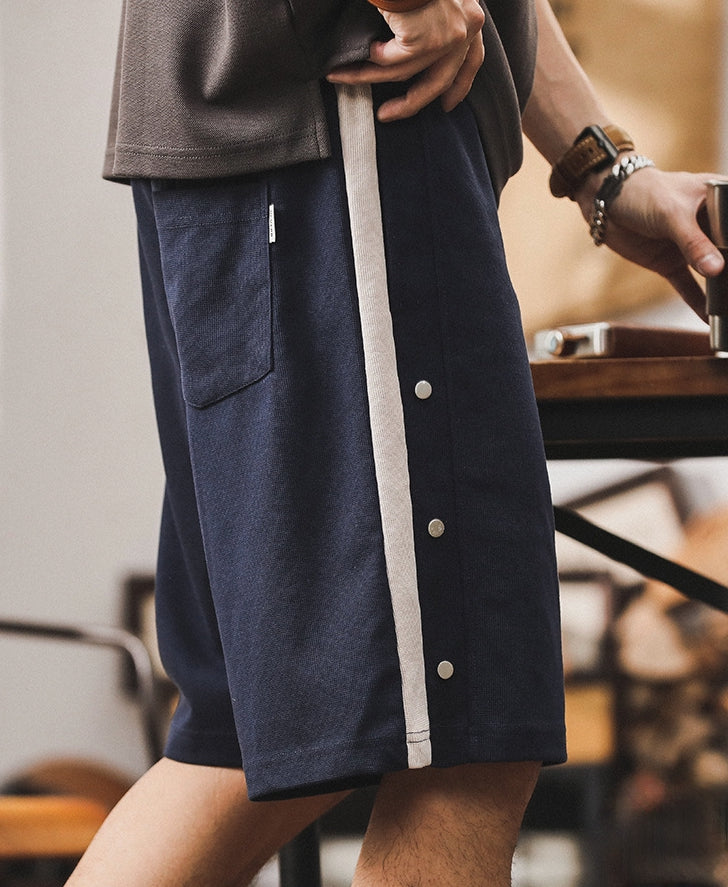 Athletic Adventure Navy Blue Shorts - J202404131535_NAV