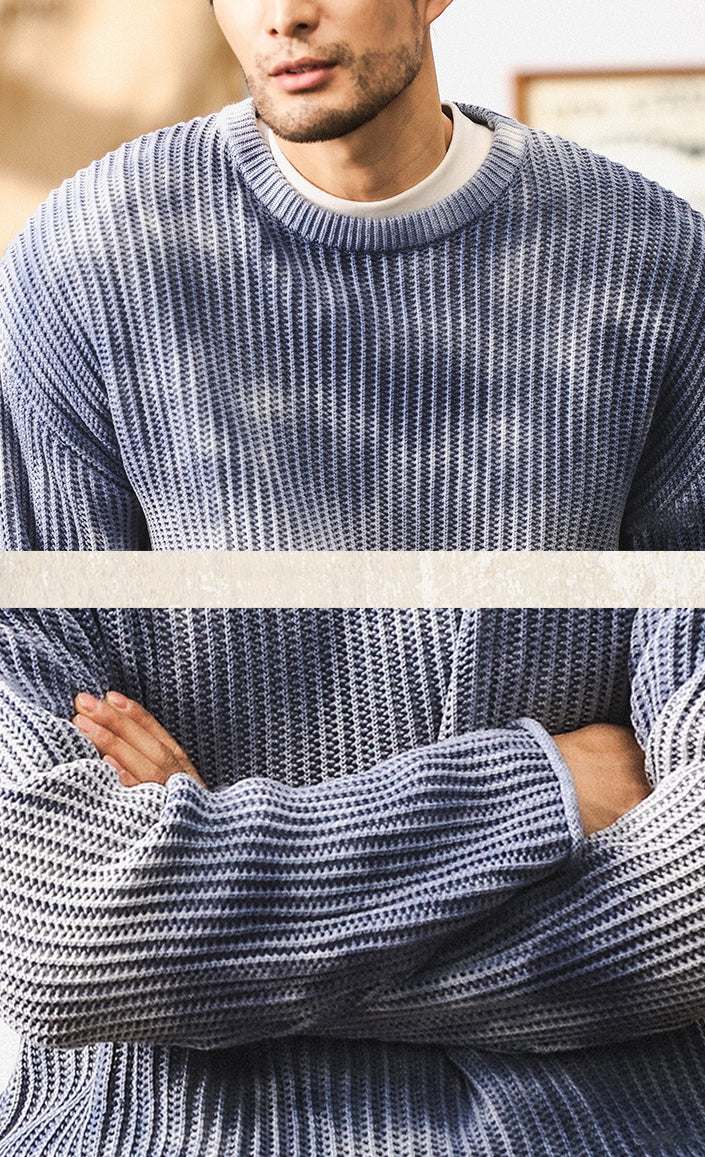 Glacier Knit Sweater - C202403161923_BLUE