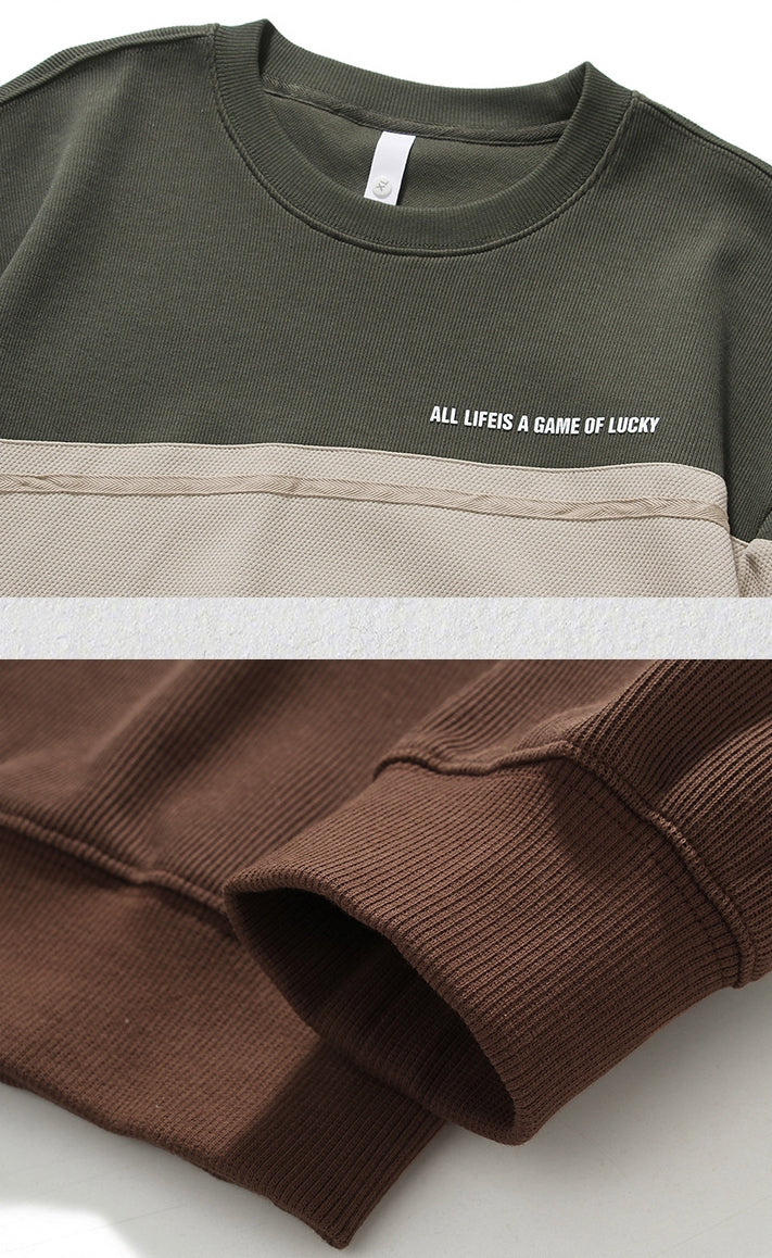 StoneStripe Sweatshirt - M202309271436_GRAYGREEN