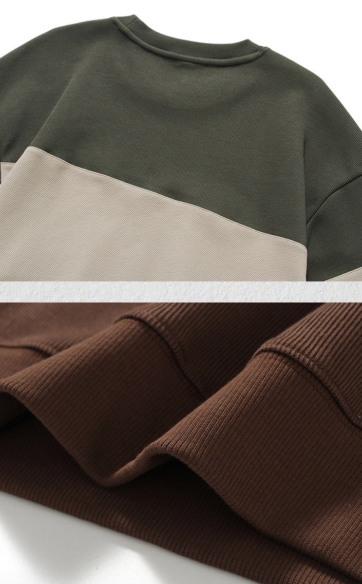 StoneStripe Sweatshirt - M202309271436_GRAYGREEN