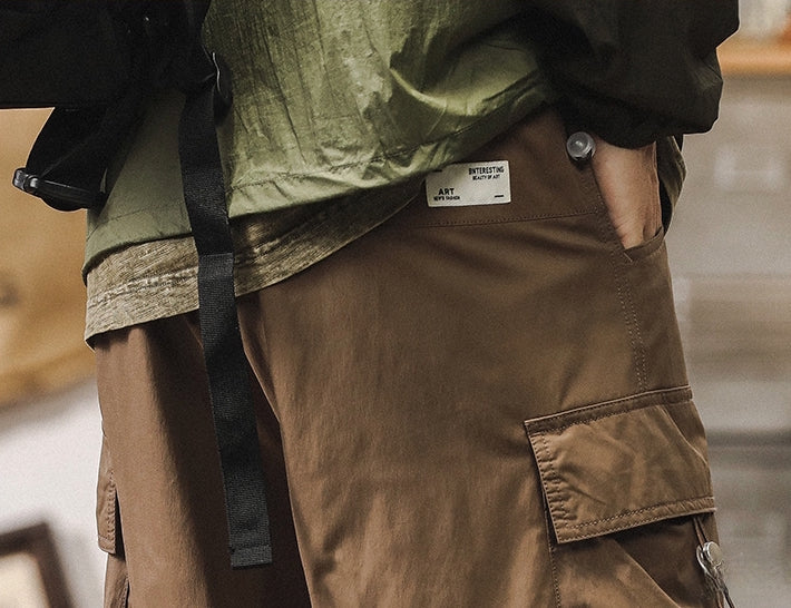 Outdoor Utility Quick Drying Cargo Shorts - C202407082216_BRO