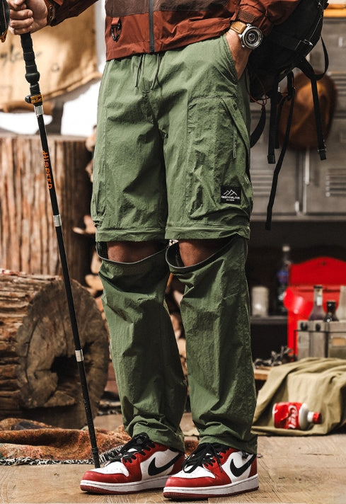 Quick-Drying Hiking Casual Detachable functional Black Cargo Pant