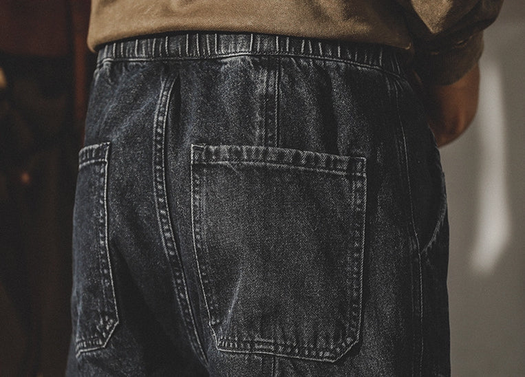 Denim Cargo Loose Fit Joggers