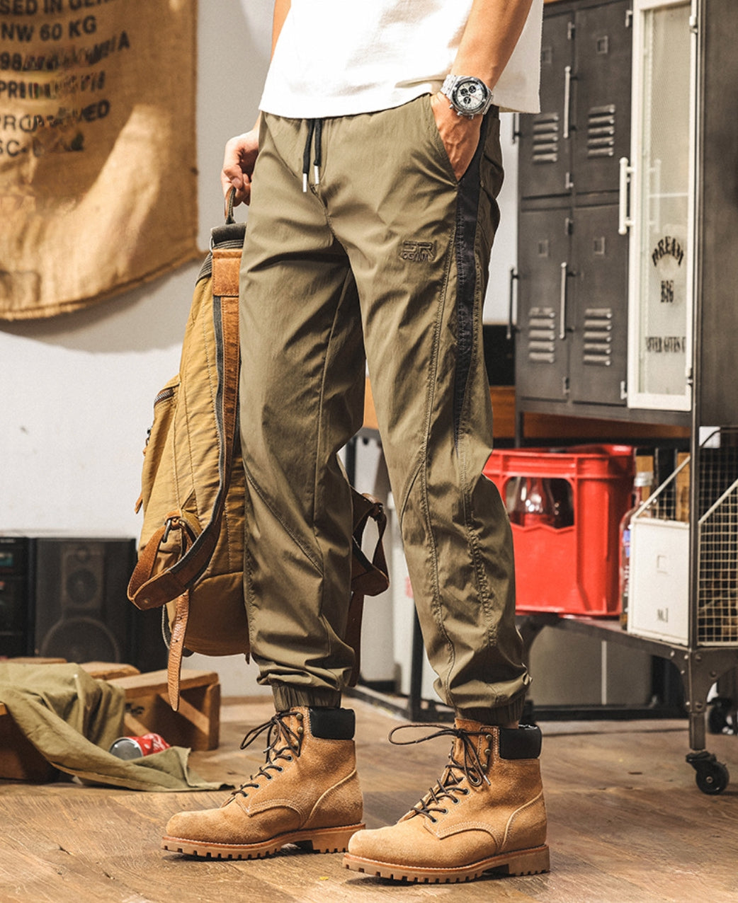 Khaki Quick Drying Joggers