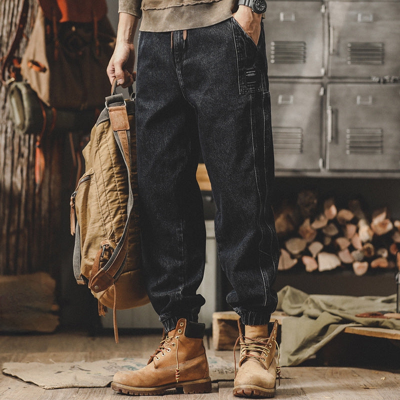 Denim Cargo Loose Fit Joggers