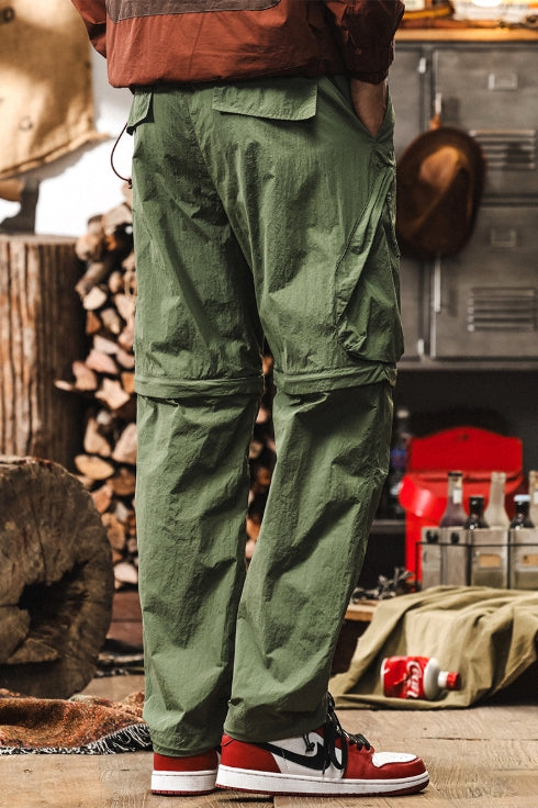 Quick-Drying Hiking Casual Detachable functional Black Cargo Pant