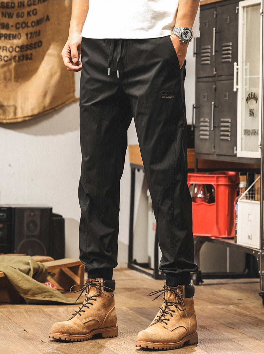 Black Quick Drying Joggers
