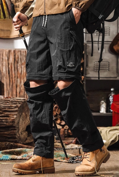 Quick-Drying Hiking Casual Detachable functional Green Cargo Pant