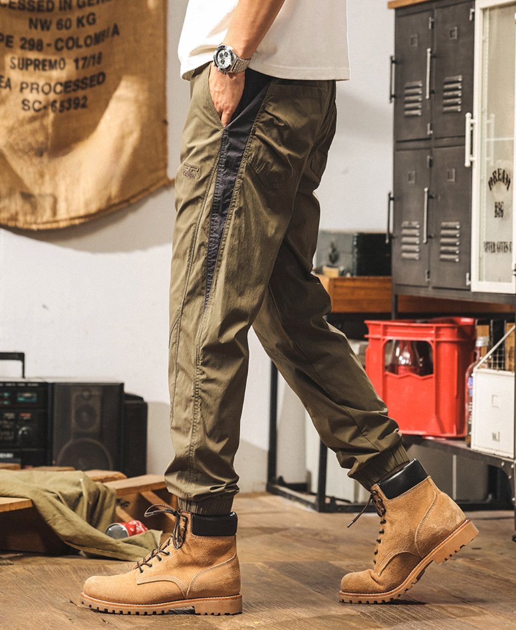 Khaki Quick Drying Joggers