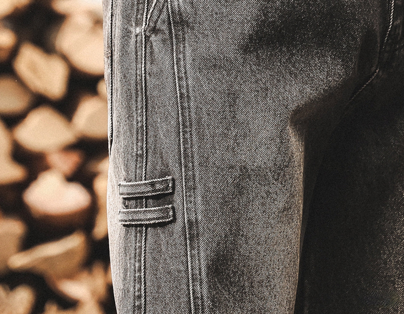 Casual Washed Denim Pants