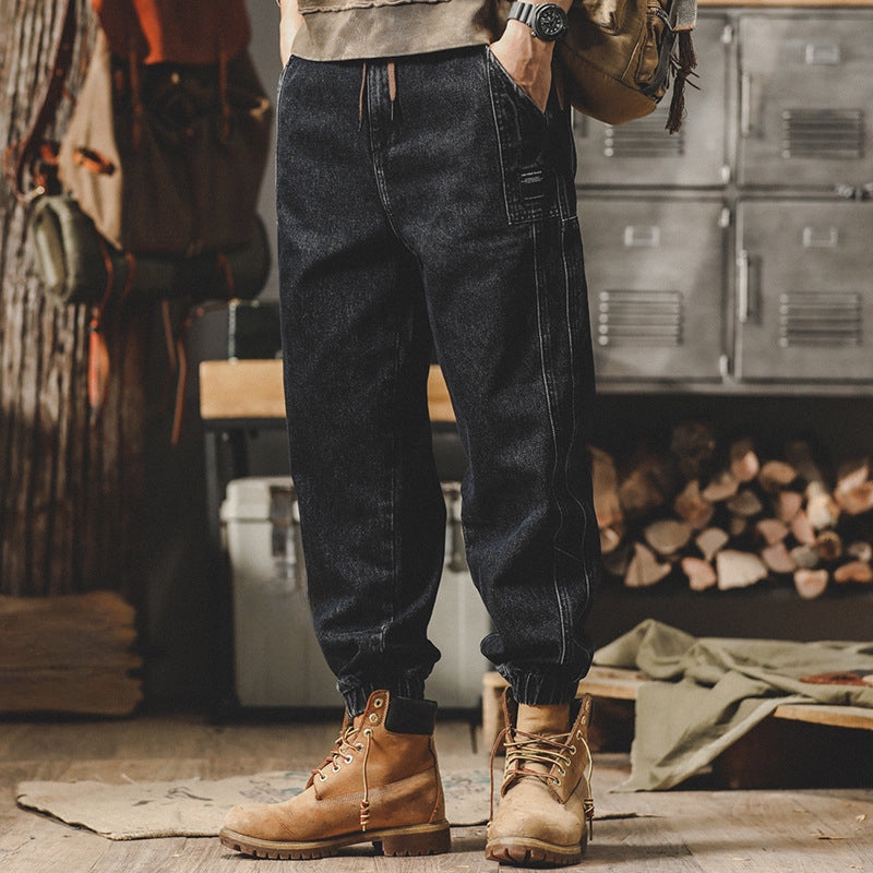 Denim Cargo Loose Fit Joggers