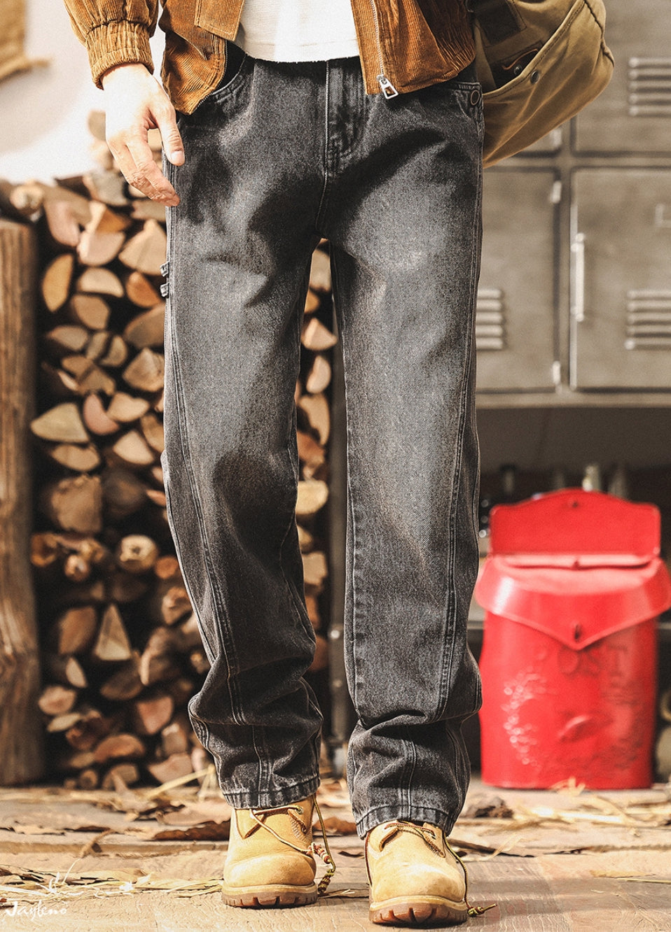 Casual Washed Denim Pants