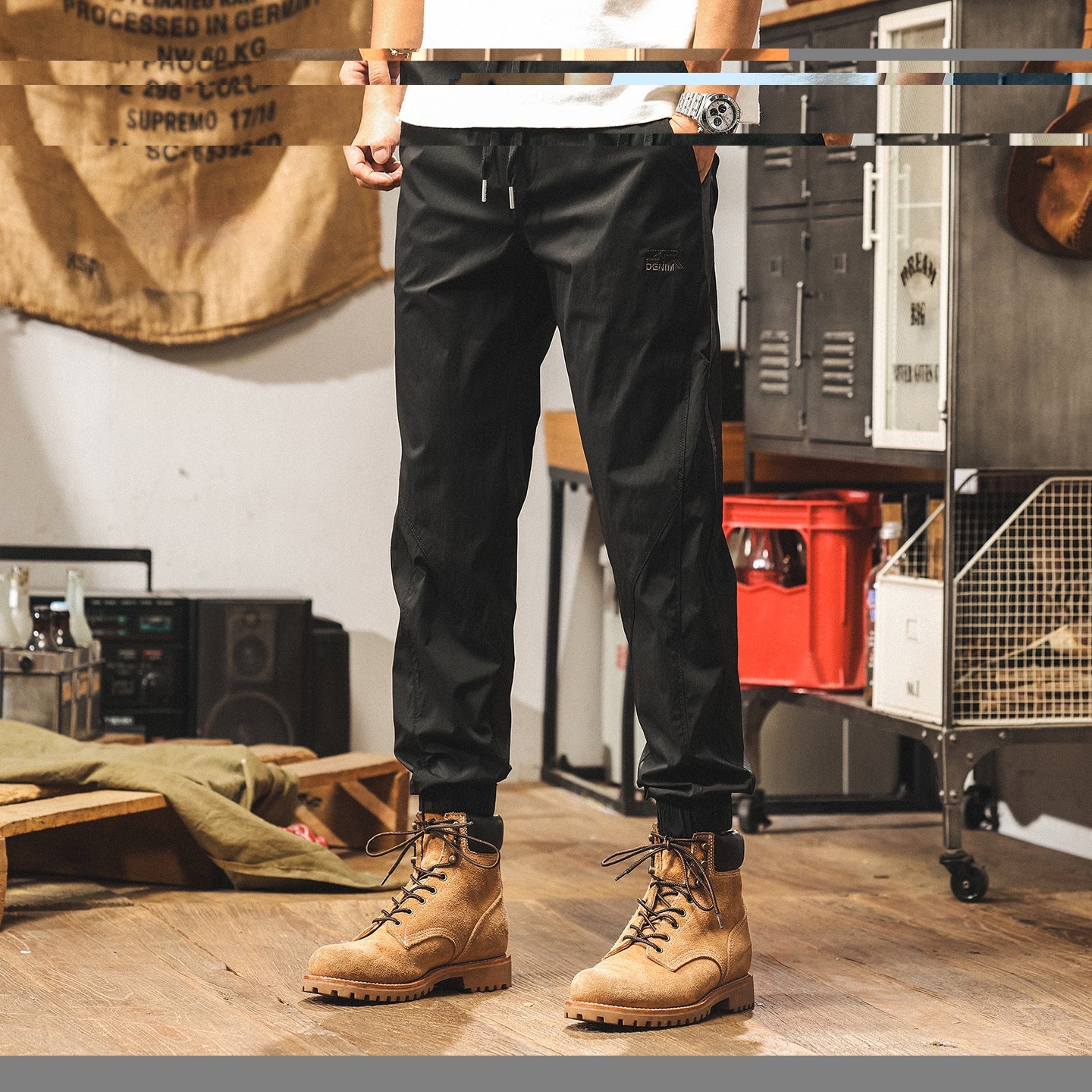 Black Quick Drying Joggers