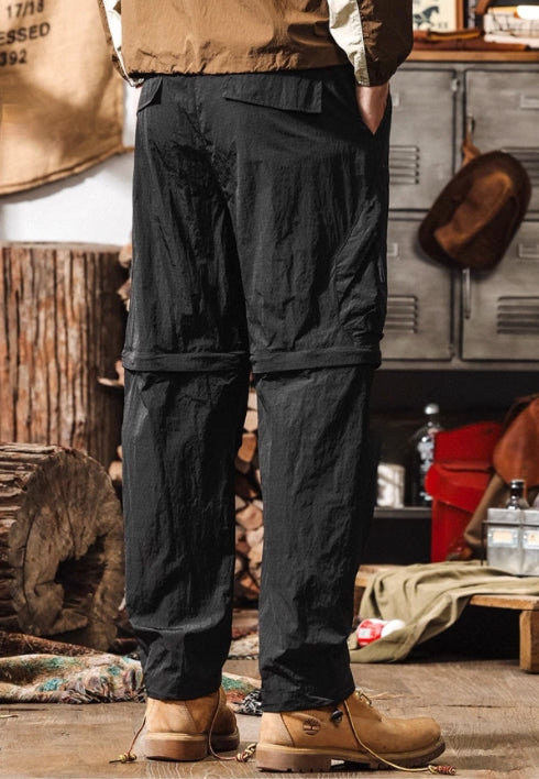 Quick-Drying Hiking Casual Detachable functional Green Cargo Pant