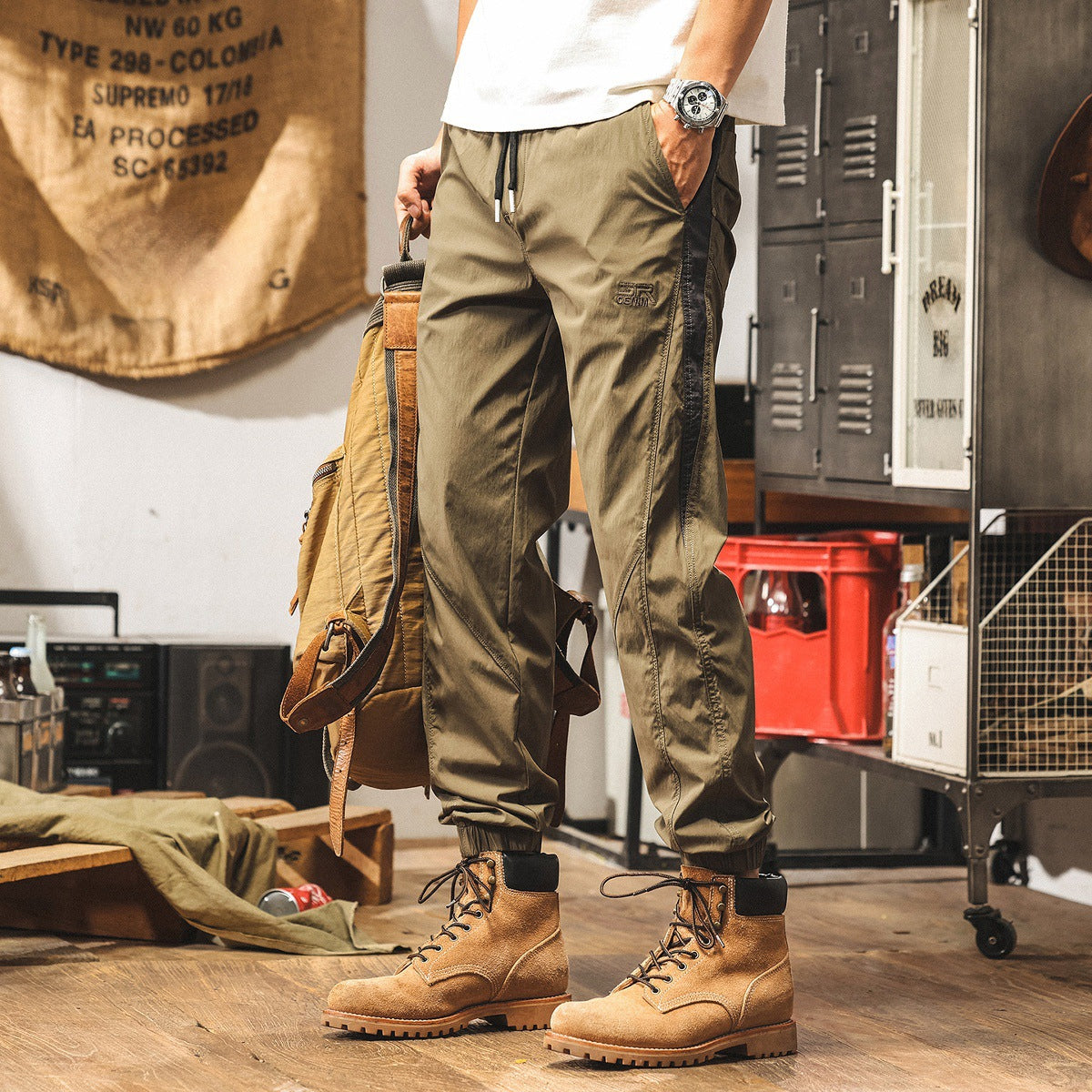 Khaki Quick Drying Joggers