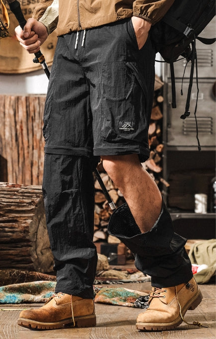 Quick-Drying Hiking Casual Detachable functional Green Cargo Pant