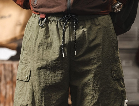 Quick-Drying Hiking Light Weight Detachable Green Cargo Pant