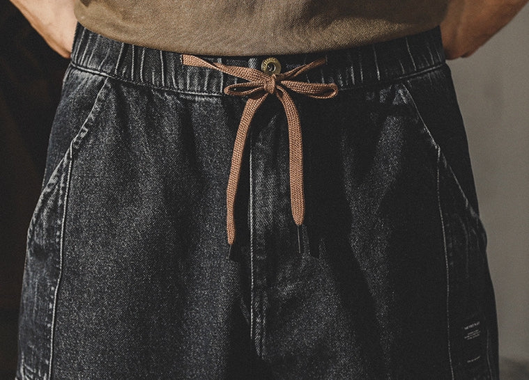 Denim Cargo Loose Fit Joggers