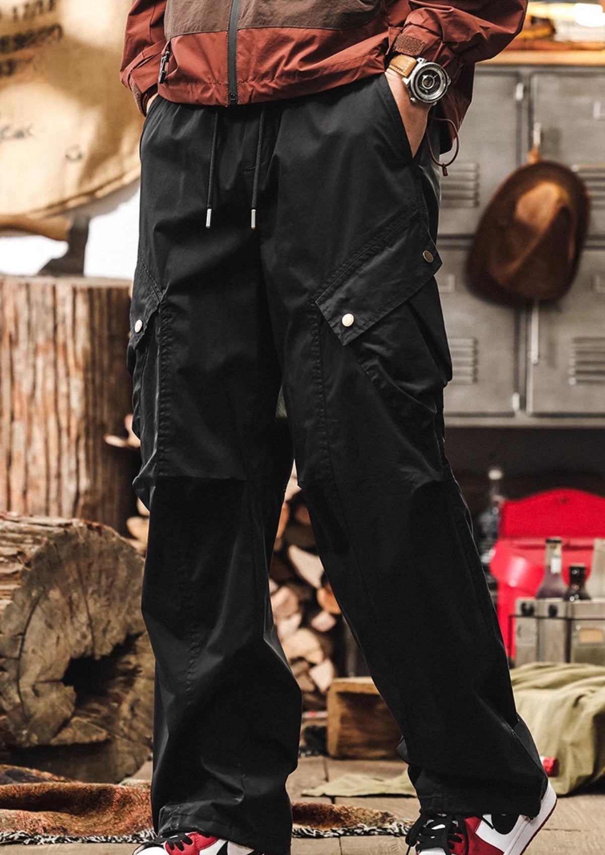 Black Cargo Pants