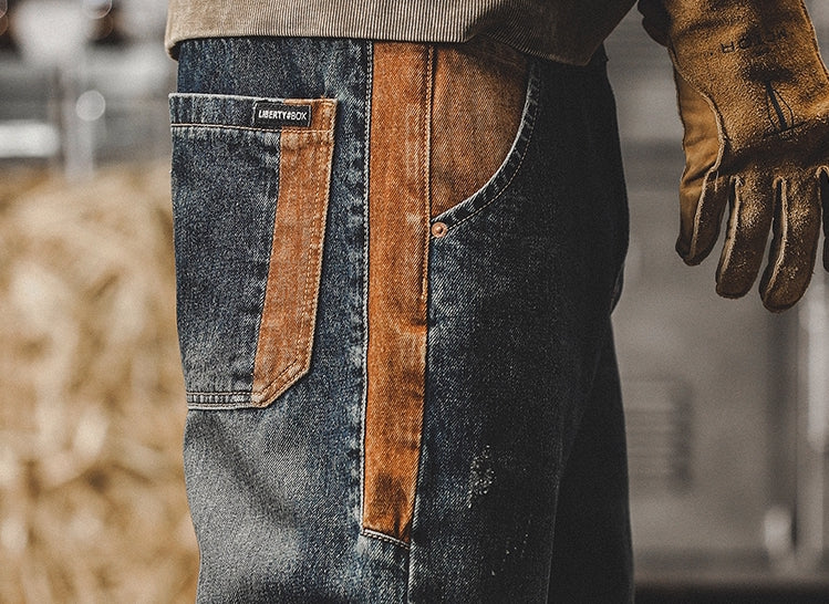 Denim Tapered Pants