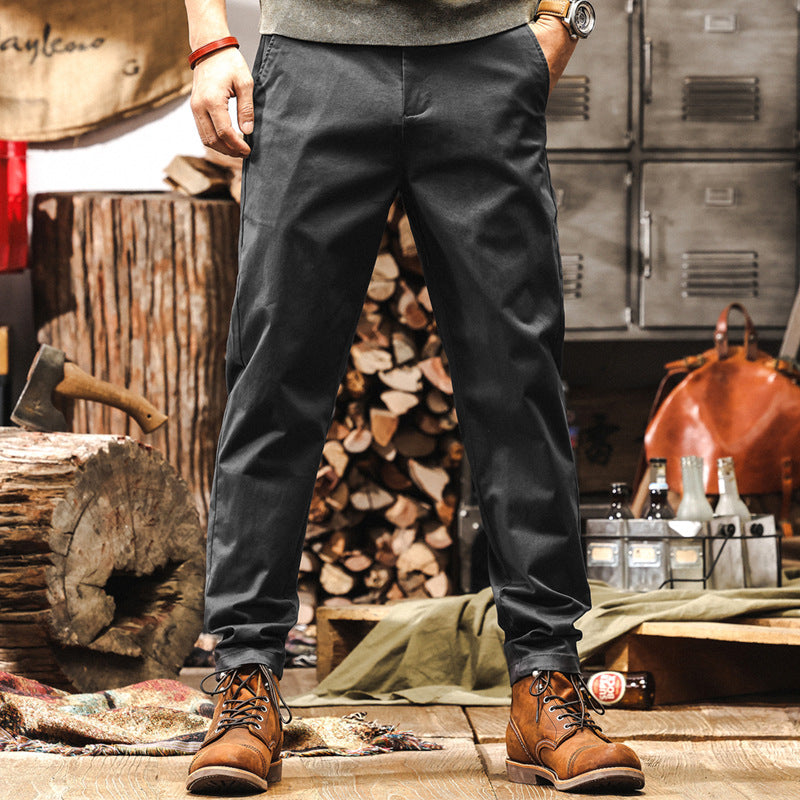 Men's Dark Gray Chino Work Pants