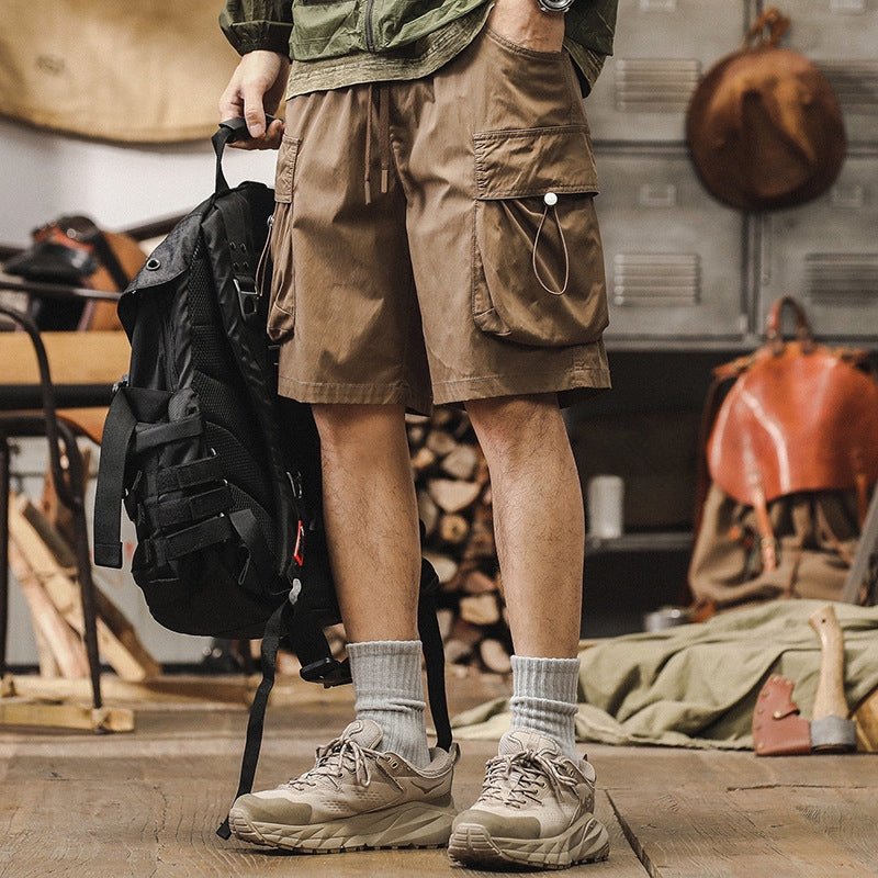 Outdoor Utility Quick Drying Cargo Shorts - C202407082216_BRO