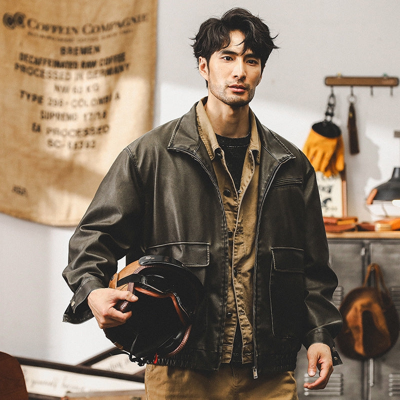 Maverick Moto Jacket - J202409252123_GREY