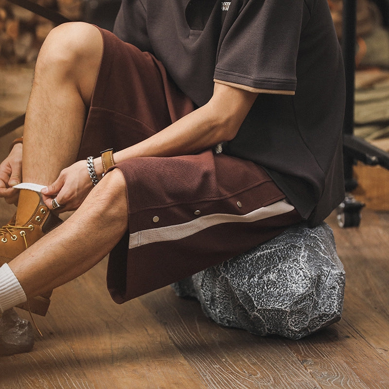 Athletic Adventure Brown Shorts - J202404131535_BRO