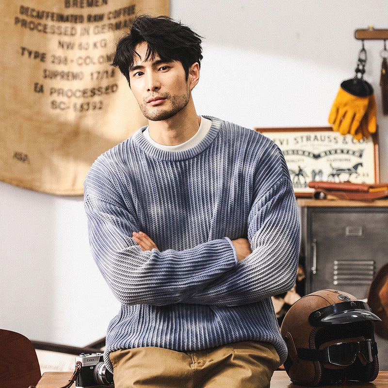 Glacier Knit Sweater - C202403161923_BLUE